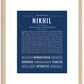 Nikhil | Name Art Print