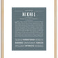 Nikhil | Name Art Print