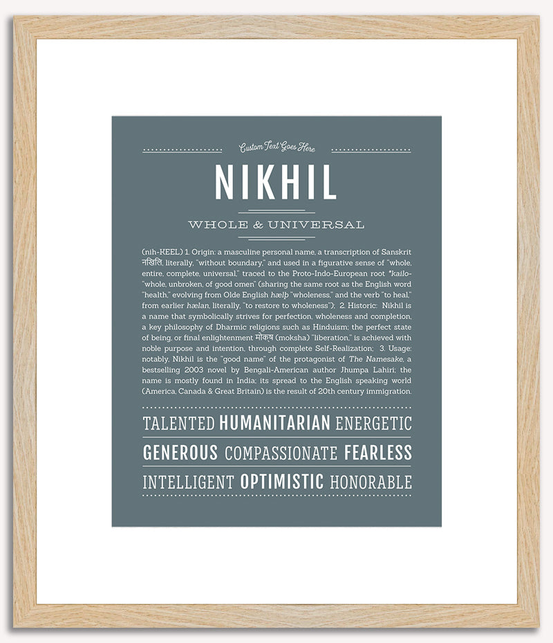 Nikhil | Name Art Print