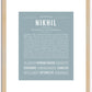 Nikhil | Name Art Print