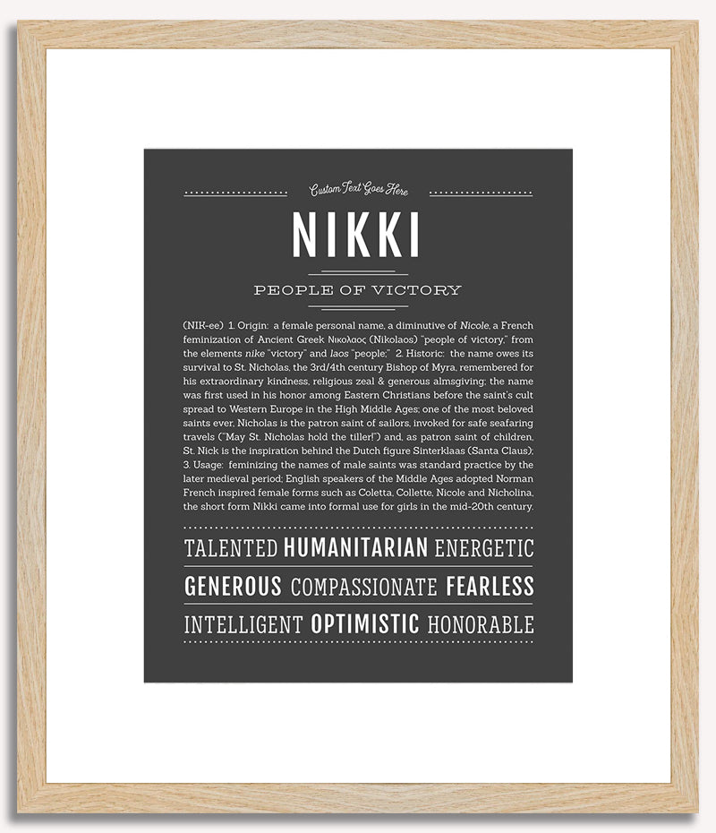 Nikki | Name Art Print