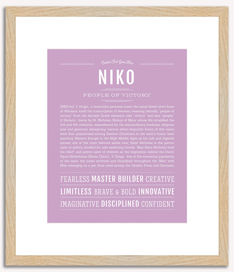 Niko | Name Art Print