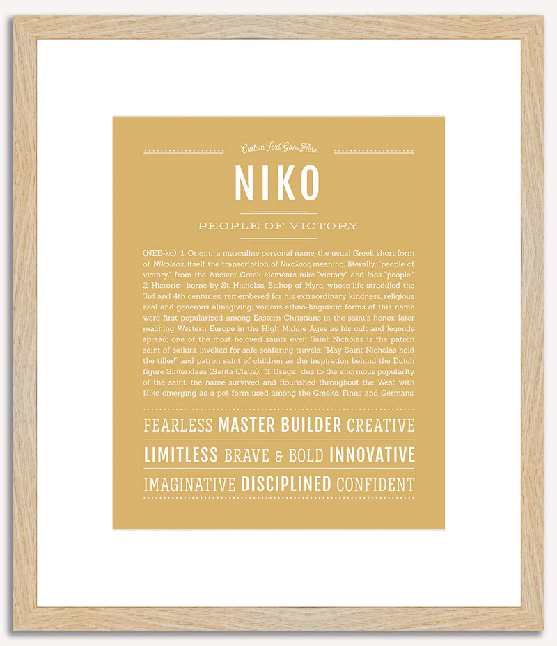 Niko | Name Art Print