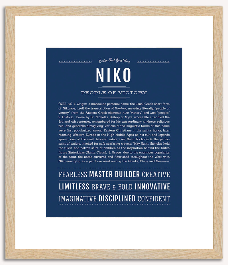 Niko | Name Art Print