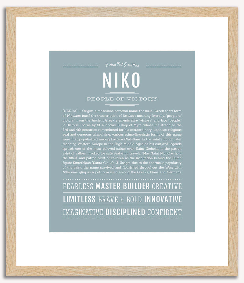 Niko | Name Art Print