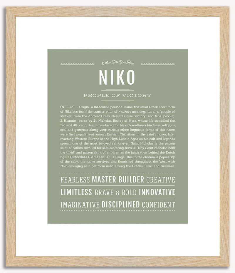 Niko | Name Art Print