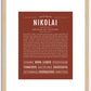 Nikolai | Name Art Print