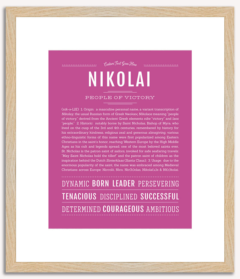 Nikolai | Name Art Print