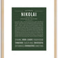 Nikolai | Name Art Print