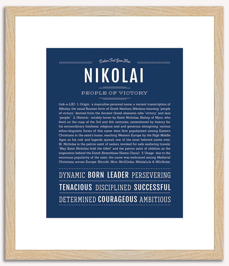 Nikolai | Name Art Print