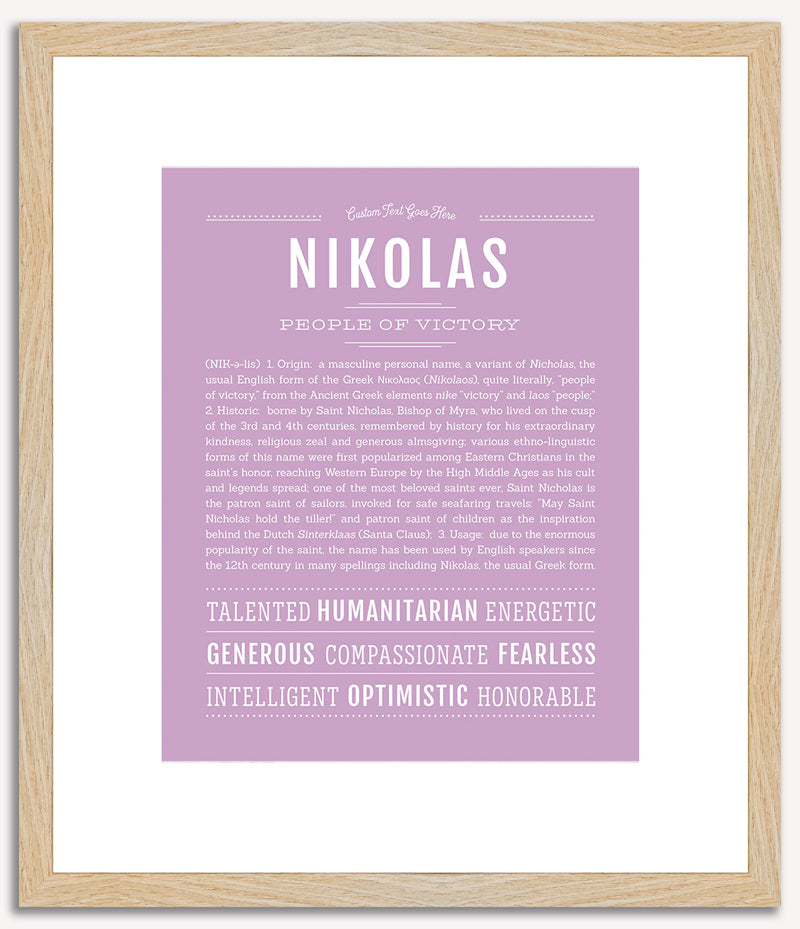 Nikolas | Name Art Print