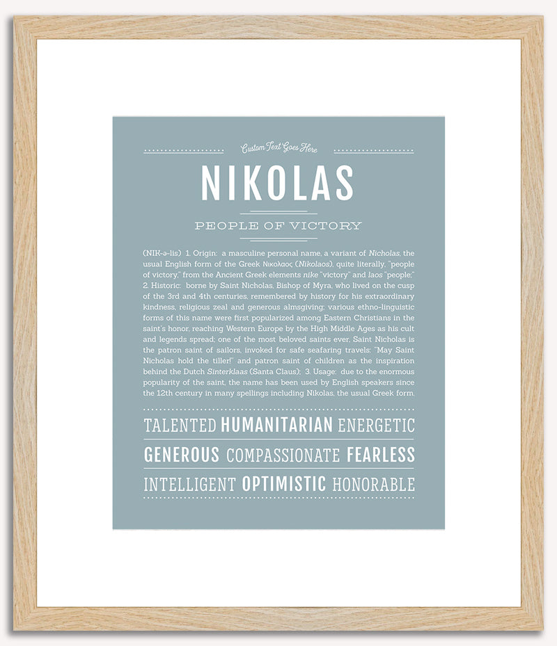 Nikolas | Name Art Print