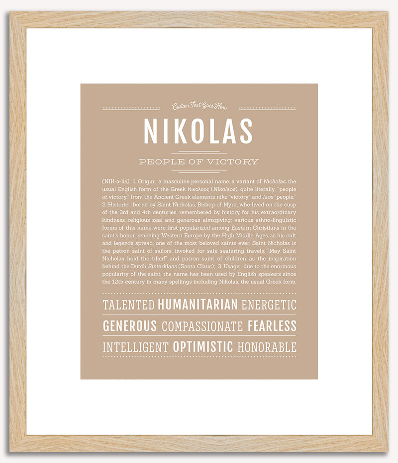 Nikolas | Name Art Print