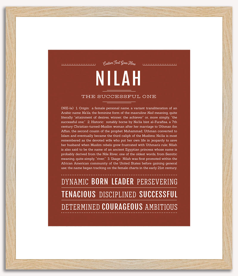 Nilah | Name Art Print