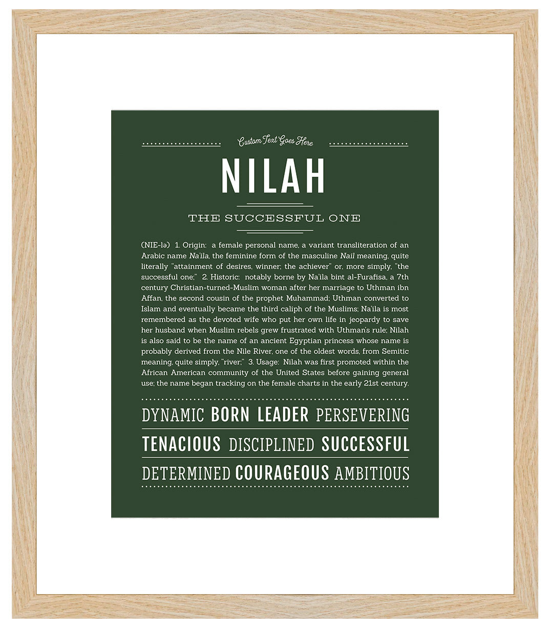 Nilah | Name Art Print