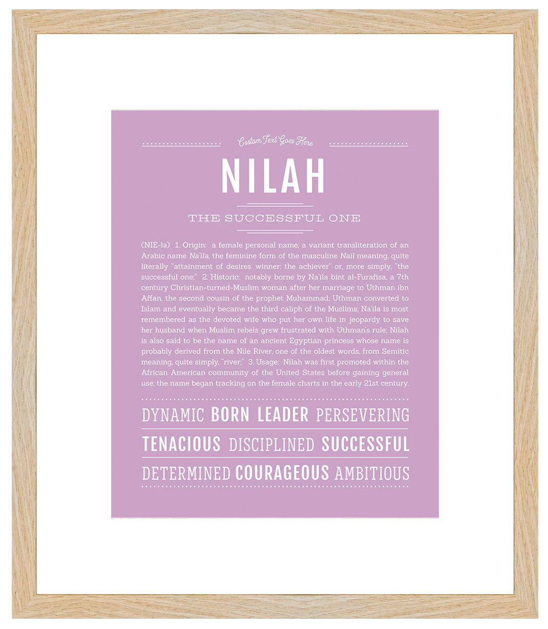 Nilah | Name Art Print