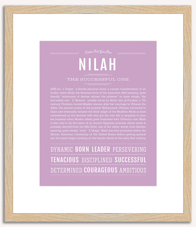 Nilah | Name Art Print