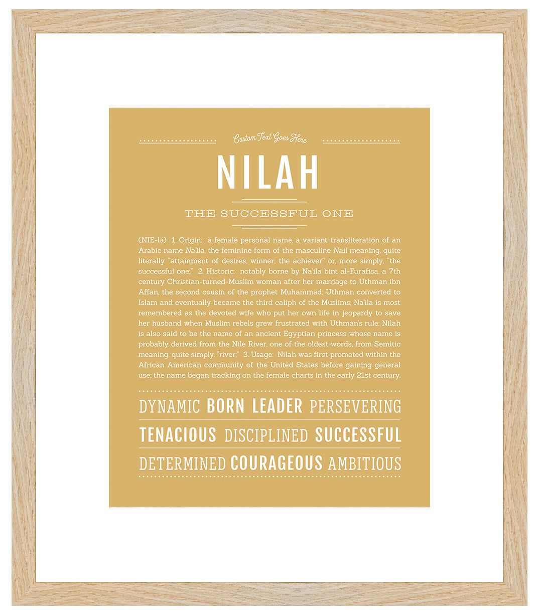 Nilah | Name Art Print