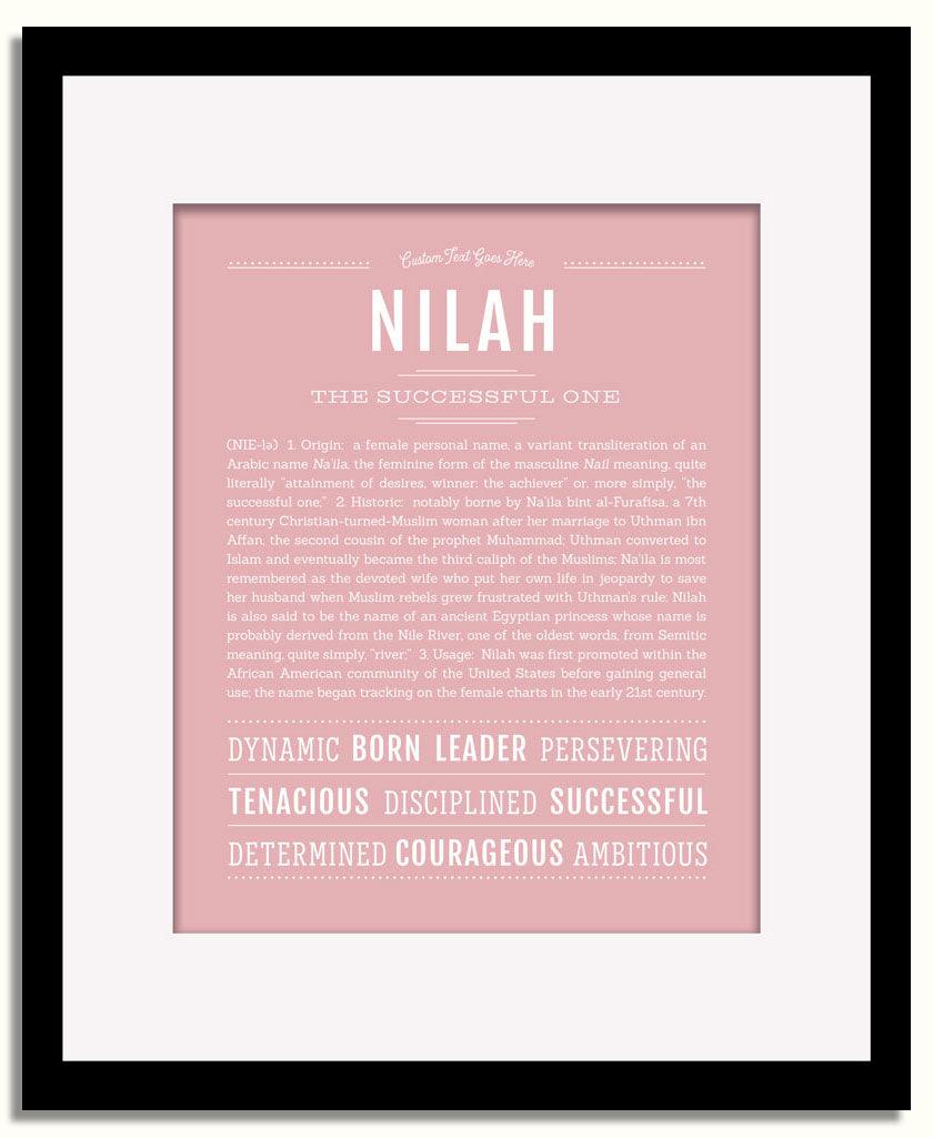 Frame Options | Dusty Rose | Black Frame, Matted