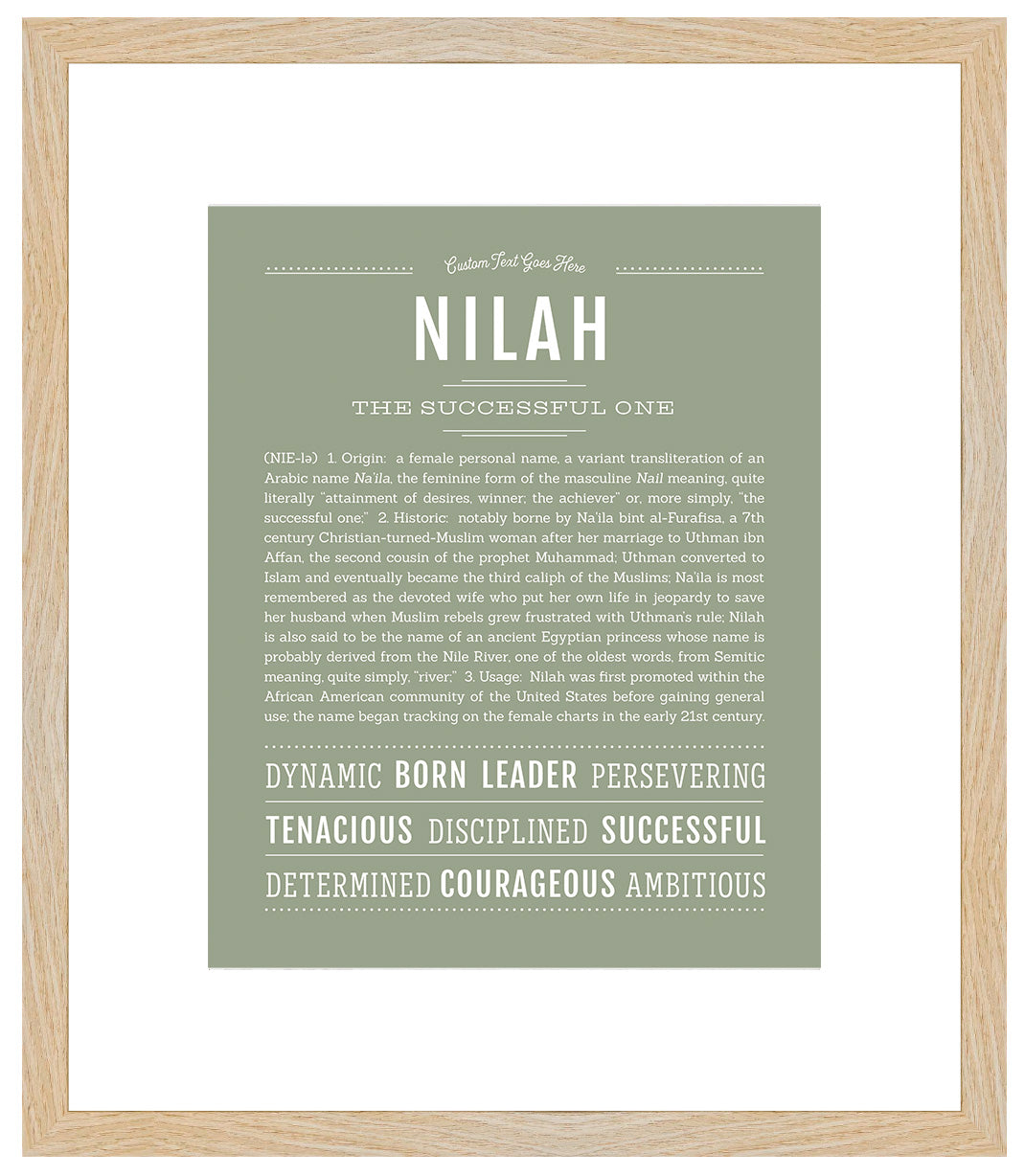 Nilah | Name Art Print