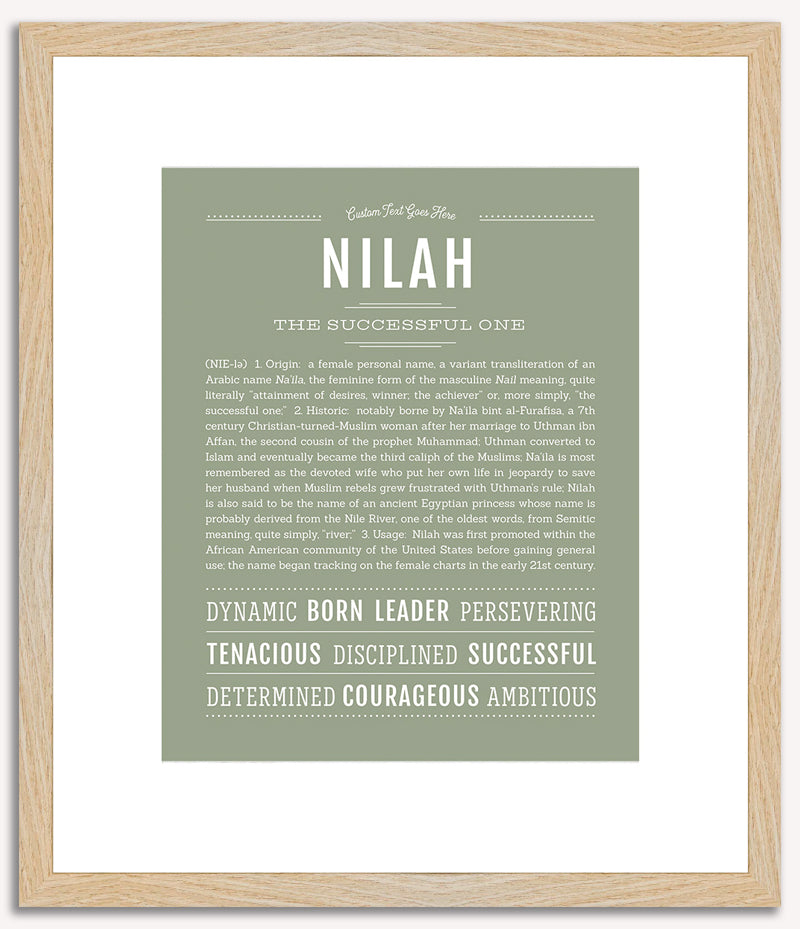 Nilah | Name Art Print