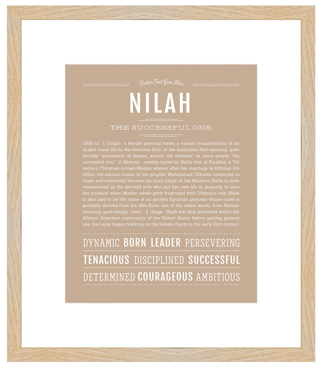 Nilah | Name Art Print