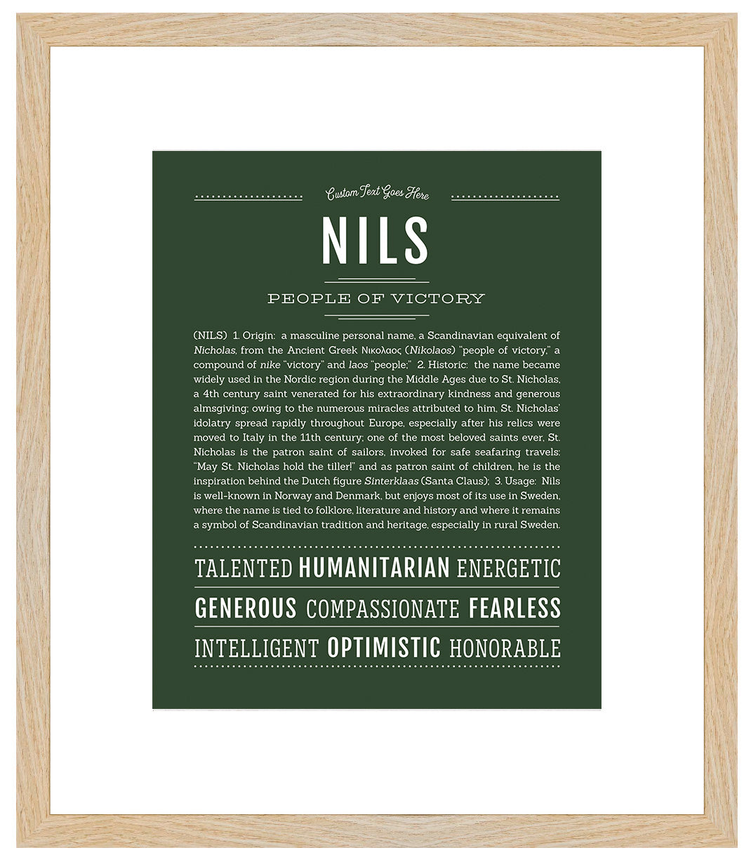 Frame Options | Deep Forest | Maple Frame, Matted