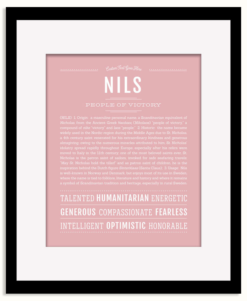 Frame Options | Dusty Rose | Black Frame, Matted