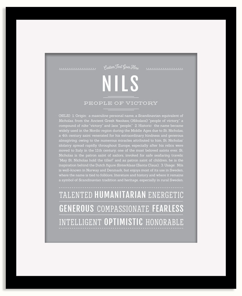 Frame Options | Light Gray | Black Frame, Matted