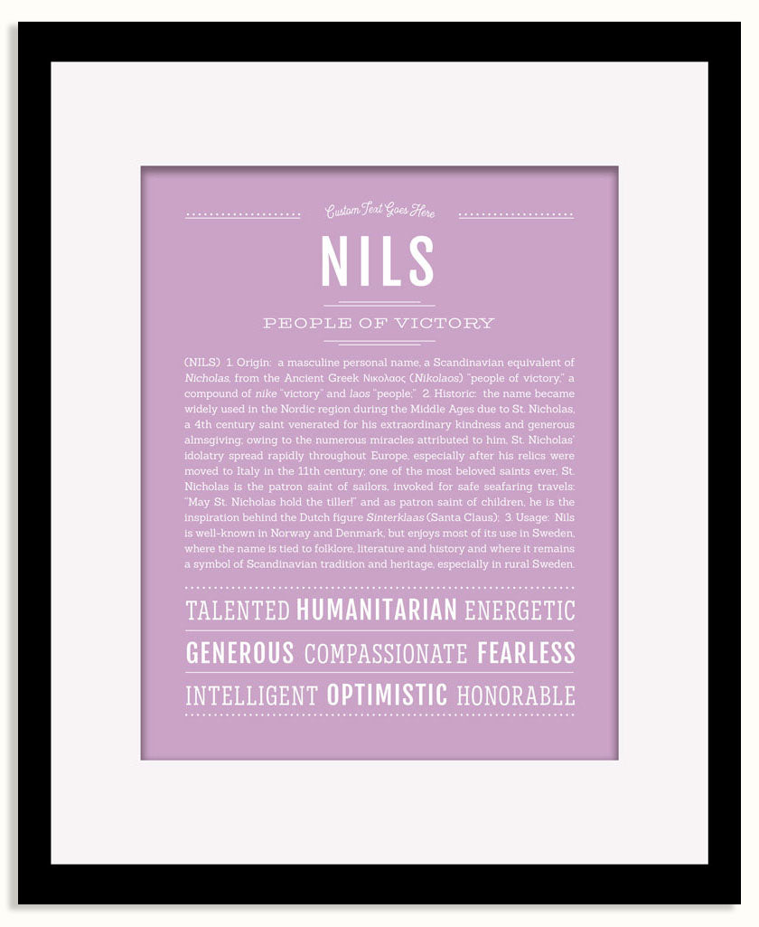 Frame Options | Lilac | Black Frame, Matted