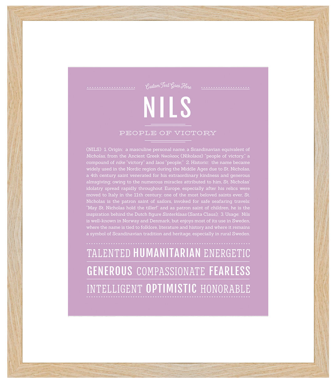 Frame Options | Lilac | Maple Frame, Matted