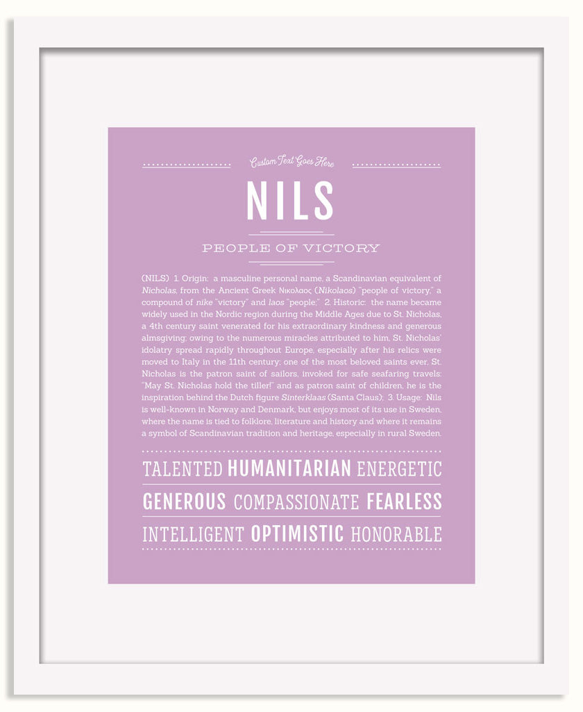Frame Options | Lilac | White Frame, Matted