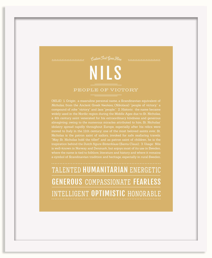 Frame Options | Matte Gold | White Frame, Matted