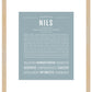 Frame Options | Powder Blue | Maple Frame, Matted
