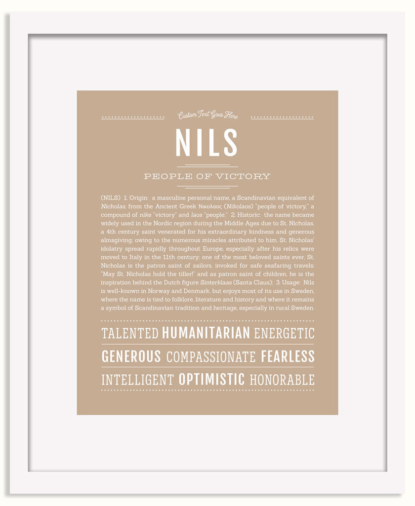 Frame Options | Tan | White Frame, Matted