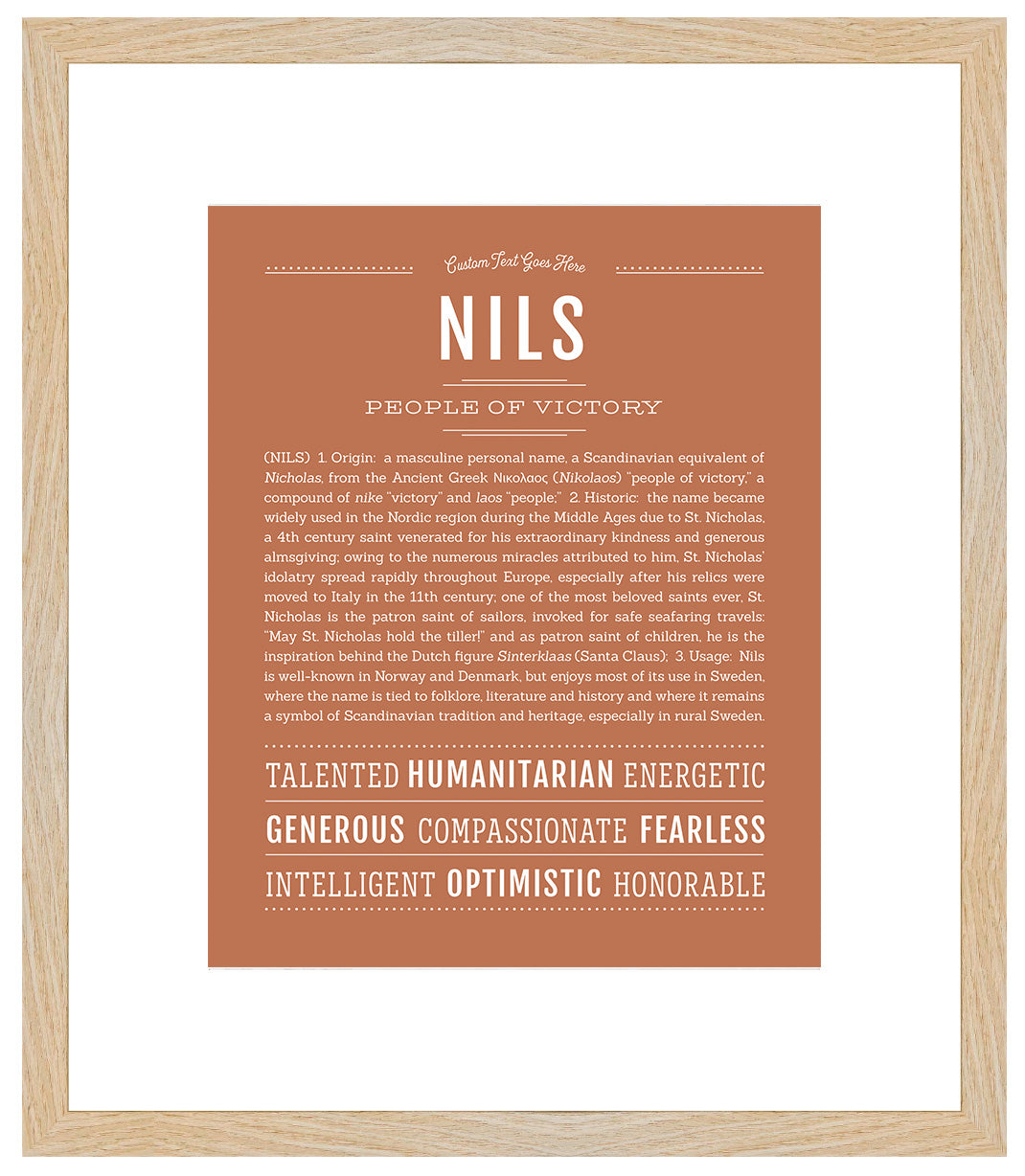 Frame Options | Terra Cotta | Maple Frame, Matted