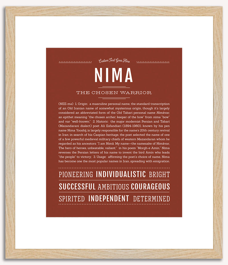 Nima | Name Art Print