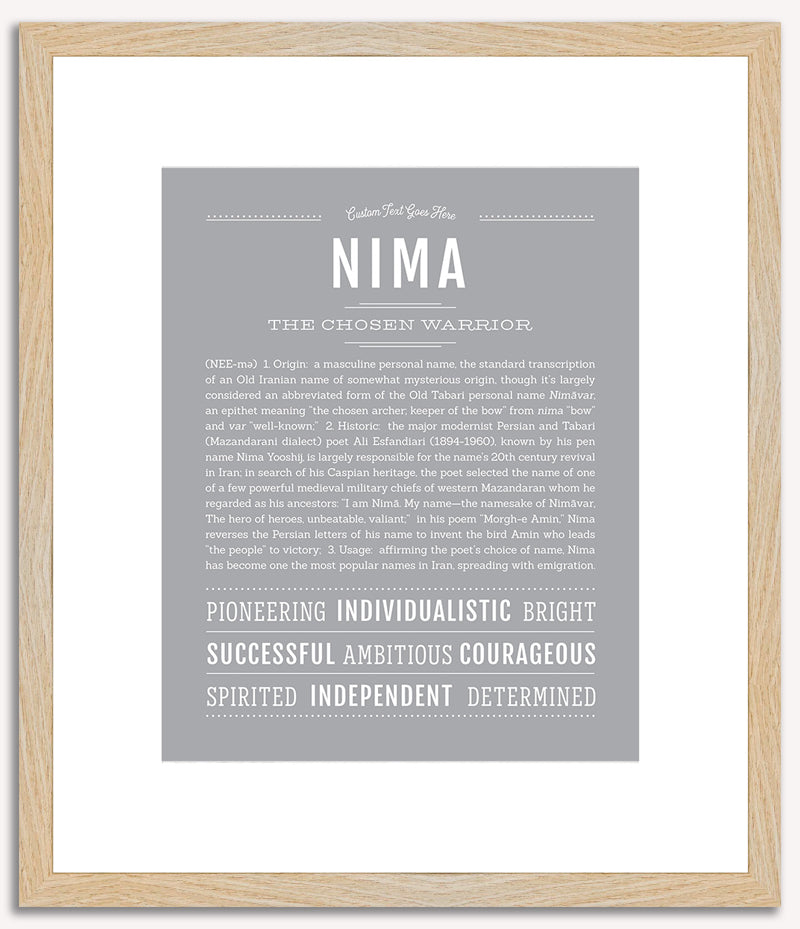 Nima | Name Art Print