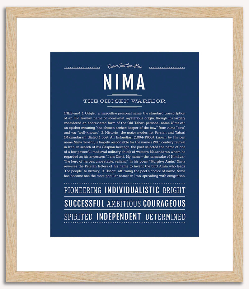 Nima | Name Art Print