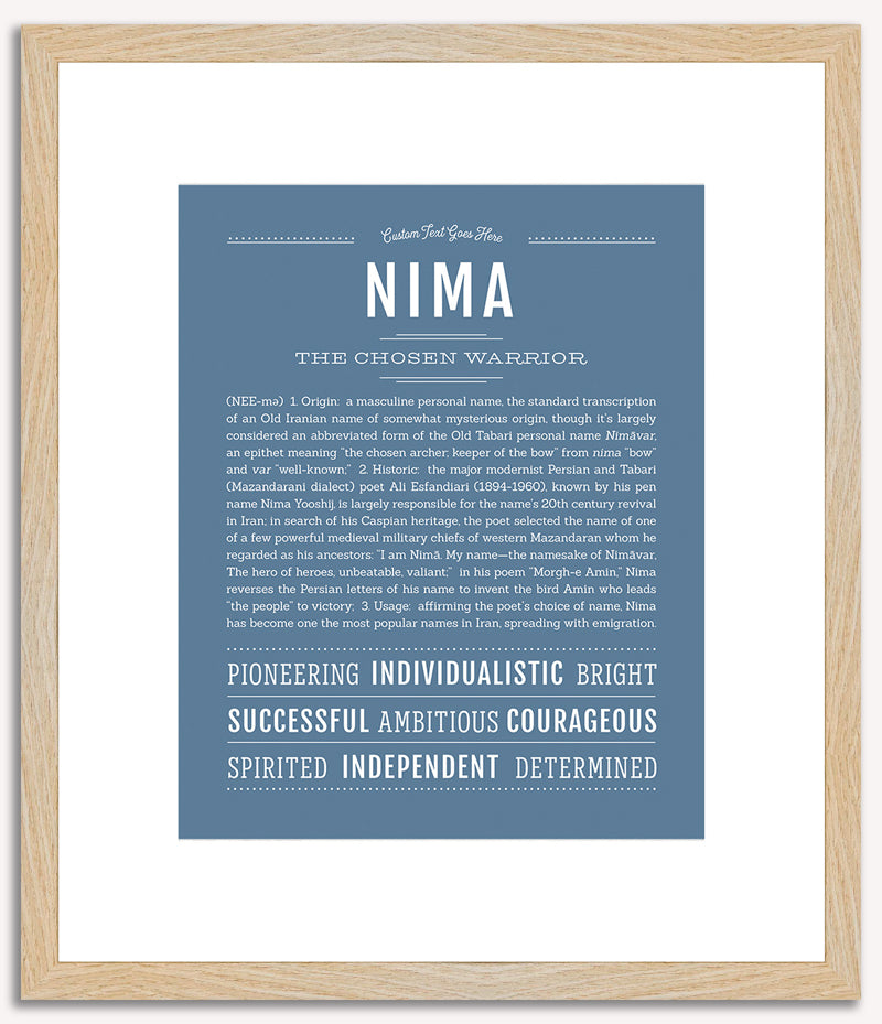 Nima | Name Art Print