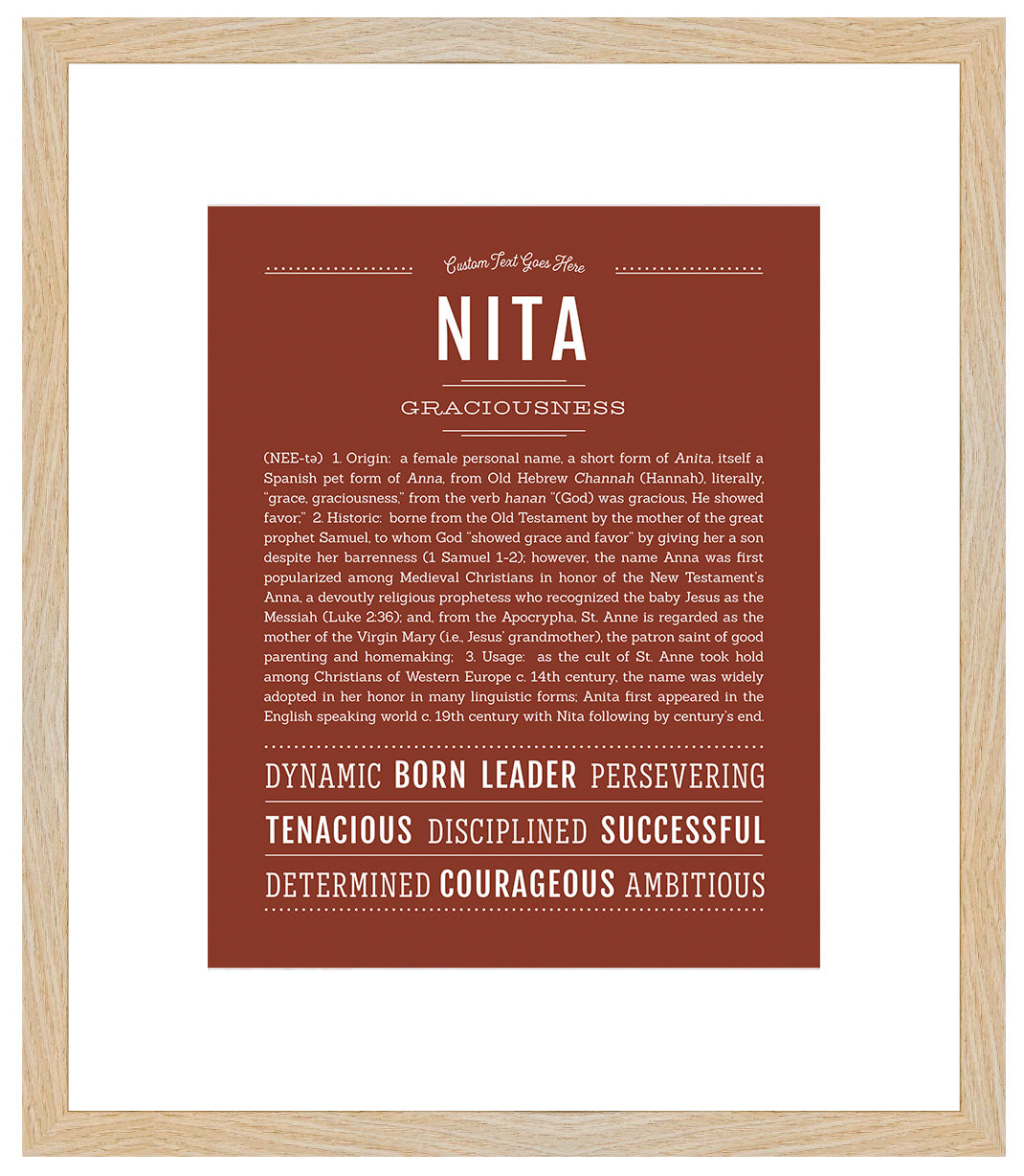 Nita | Name Art Print