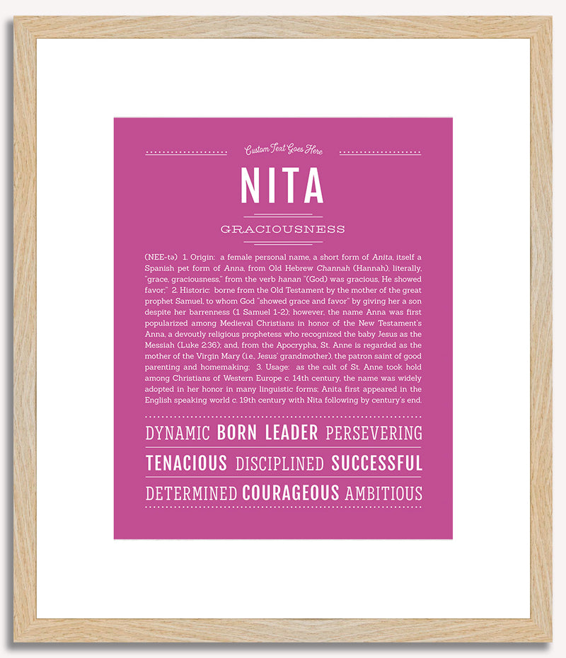 Nita | Name Art Print