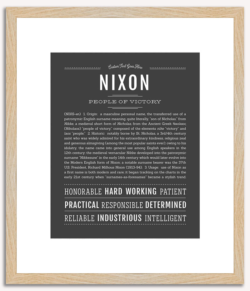 Nixon | Name Art Print