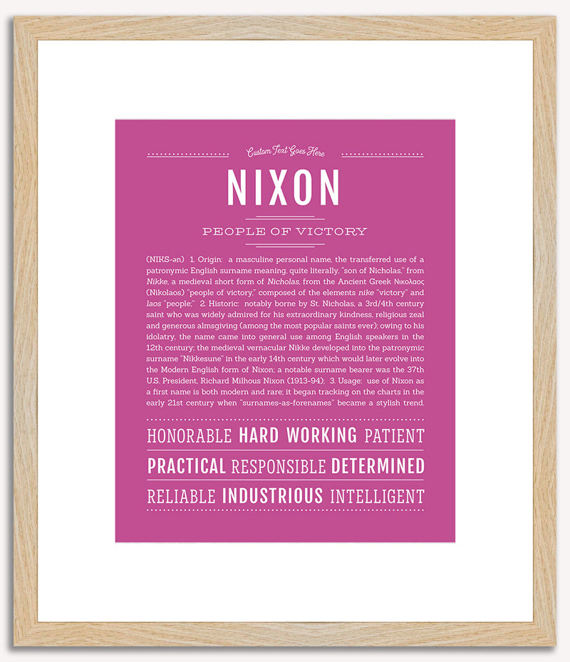 Nixon | Name Art Print