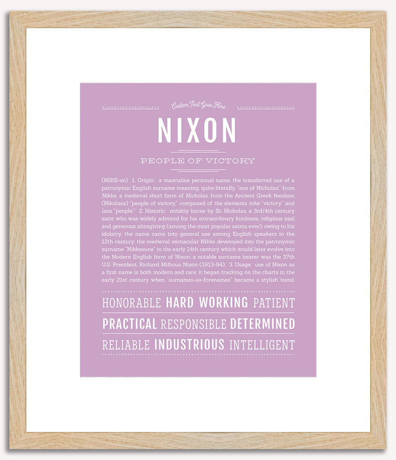 Nixon | Name Art Print