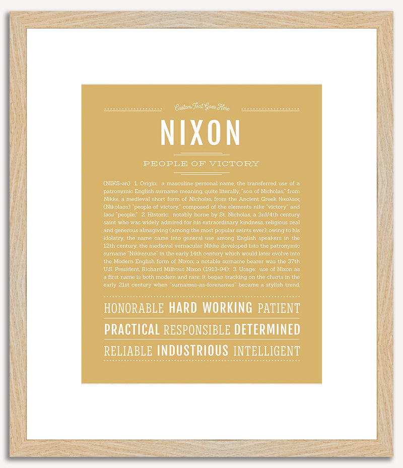 Nixon | Name Art Print