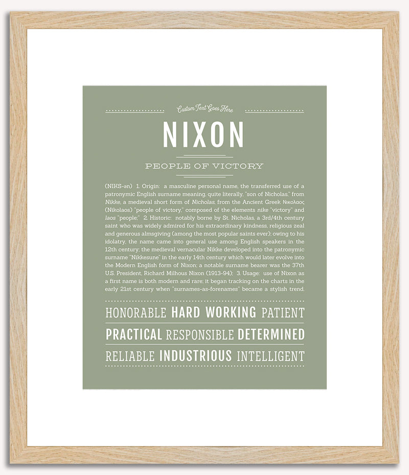 Nixon | Name Art Print