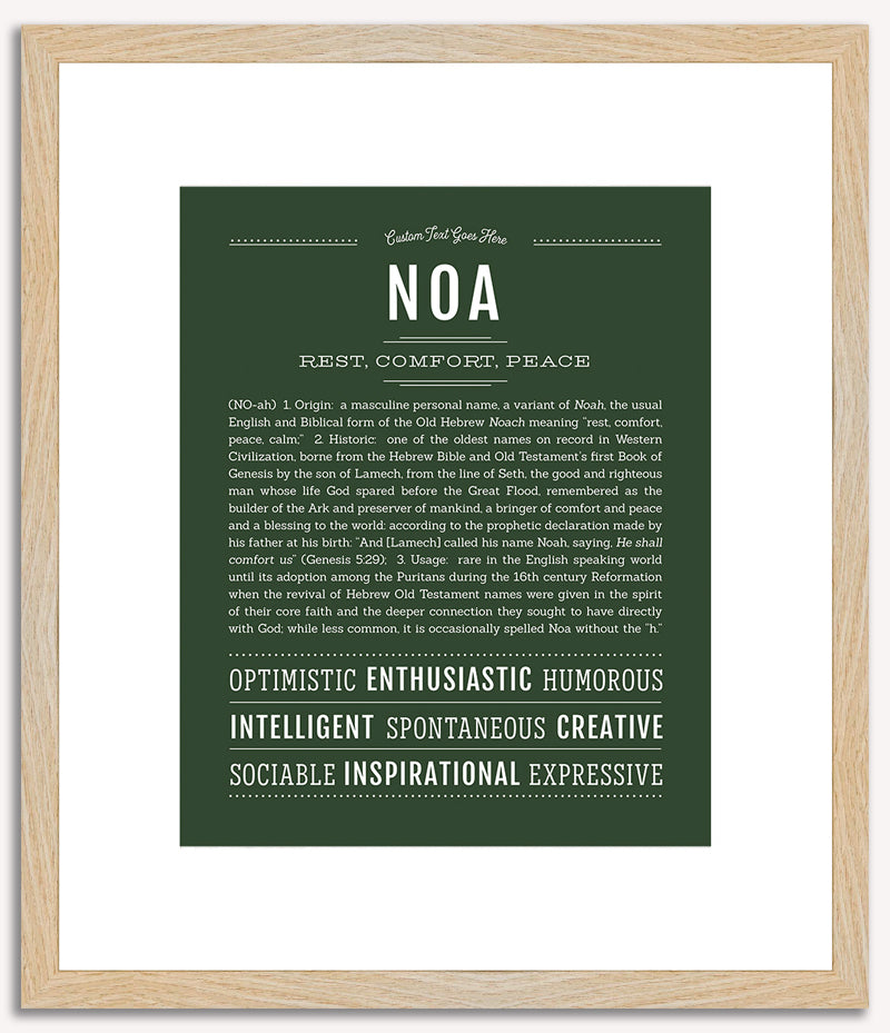 Noa (male) | Name Art Print