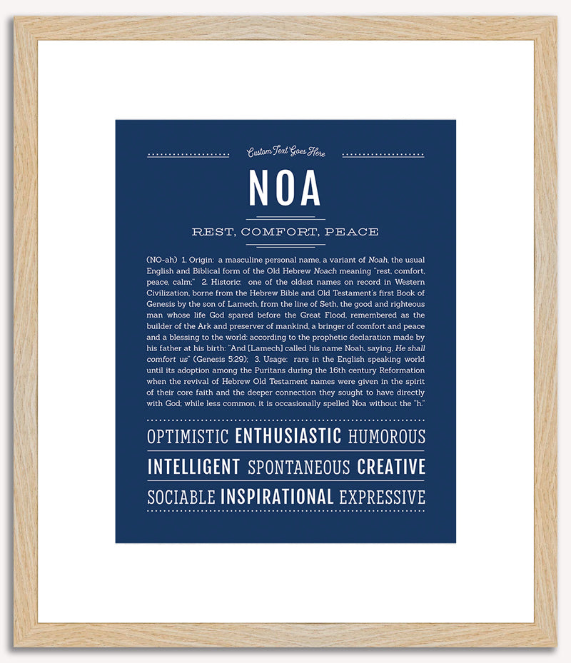 Noa (male) | Name Art Print