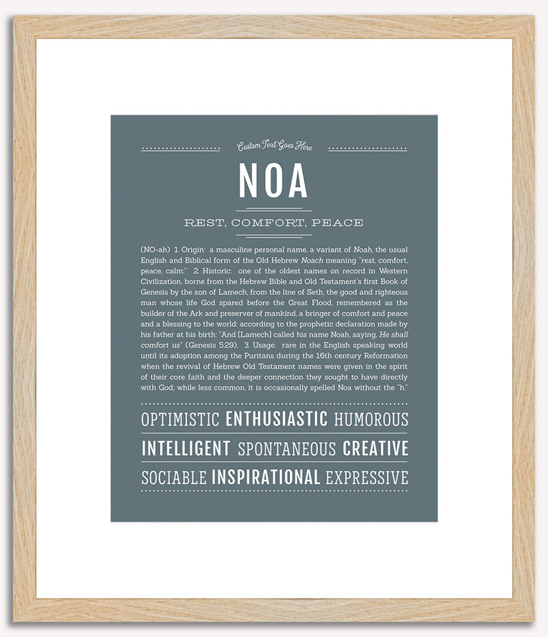 Noa (male) | Name Art Print